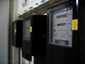 Compteur électrique d'un logement dans un tableau de comptage